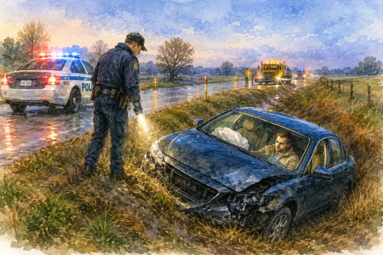 ## What Happened in R. v. Wren? The accused was found by police at about 3:15 a.m., sitting in the driver’s seat of his car after it had gone into a ditch beside a rural road. He was impaired, and later testing showed his blood alcohol concentration was more than twice the legal limit. The car was badly damaged and stuck in a ditch approximately two to three feet deep. The engine was off, the keys were in the ignition, and the airbag had deployed. The trial judge found that the vehicle could not be moved from the ditch without the assistance of a tow truck. The accused testified that he had fallen asleep while driving home from a party and ended up in the ditch. He tried unsuccessfully to get the vehicle out with the help of a nearby farmer. The farmer then offered to call a tow truck. While waiting, the accused eventually returned to the vehicle and sat in the driver’s seat to get out of the cold. He testified that he intended to have the vehicle towed home and did not intend to drive it. Importantly, **the Crown did not base its case on the accused’s earlier driving or his attempts to get the vehicle out of the ditch.** The Crown sought a conviction for **care and control while impaired** based on his being impaired and sitting in the driver’s seat when police arrived.