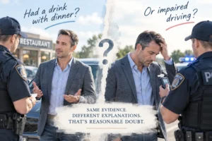 Reasonable Doubt in DUI Driving Charges