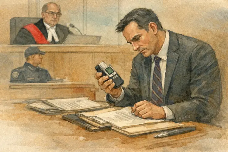 Refuse Roadside Screening Device in Ontario - DUI Lawyer Preparing court case