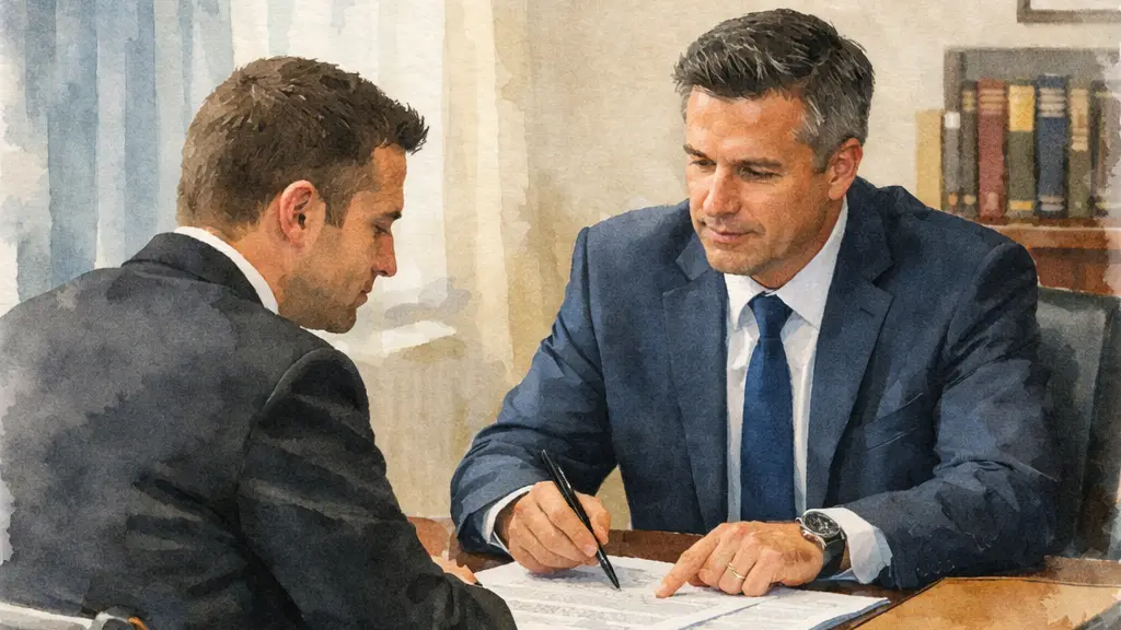 Best Criminal Lawyers - Image of criminal lawyer talking to his client