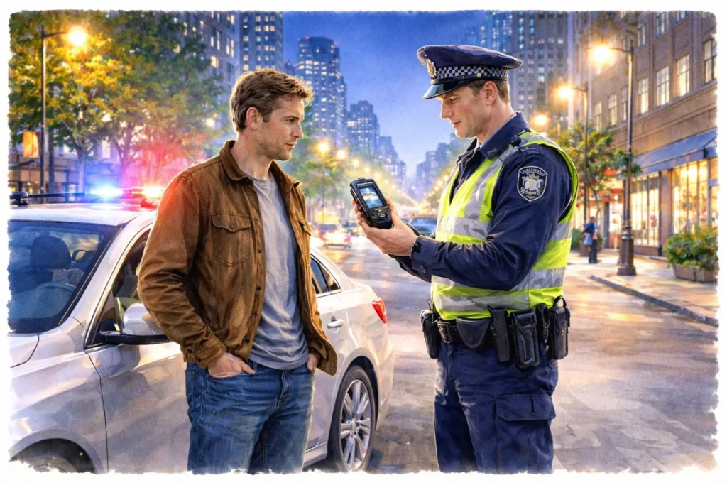 DUI Wins- Medical Argument - Police officer explains a Roadside Testing Device to a driver